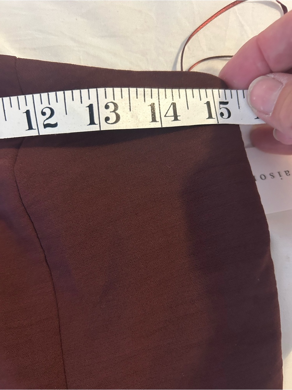 Strapless Button-Front Bustier in Deep Wine NWT - Picture 5 of 12